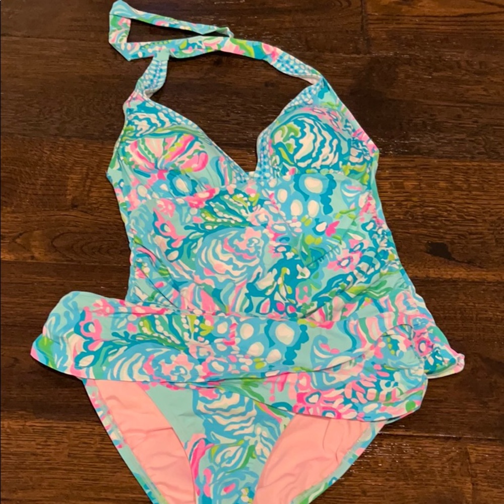 Lilly Pulitzer Swimsuit Tankini 8 Top, 10 Bottoms